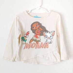 ⭐3/$25⭐ Toddler MOANA Girls T-Shirt. Long Sleeve. NWOT